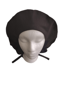 "Masks By Loretta" Black Scrub Cap