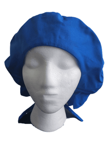 "Masks By Loretta" Blue Scrub Cap