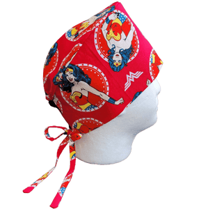 "Masks By Loretta" Wonder Woman Scrub Hat