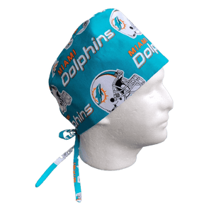 "Masks By Loretta" Miami Dolphins Scrub Hat