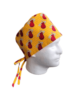 "Masks By Loretta" Miami Heat Scrub Hat